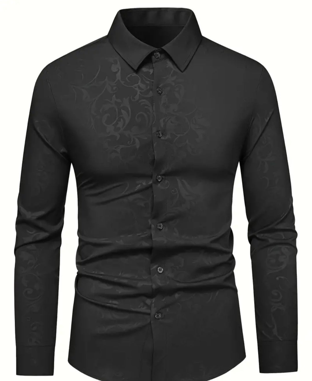 Creative Print Fashionable And Simple Men's Long Sleeve Casual Lapel Simple Shirt, Trendy And Versatile, Suitable For Dates, For Summer Spring Fall