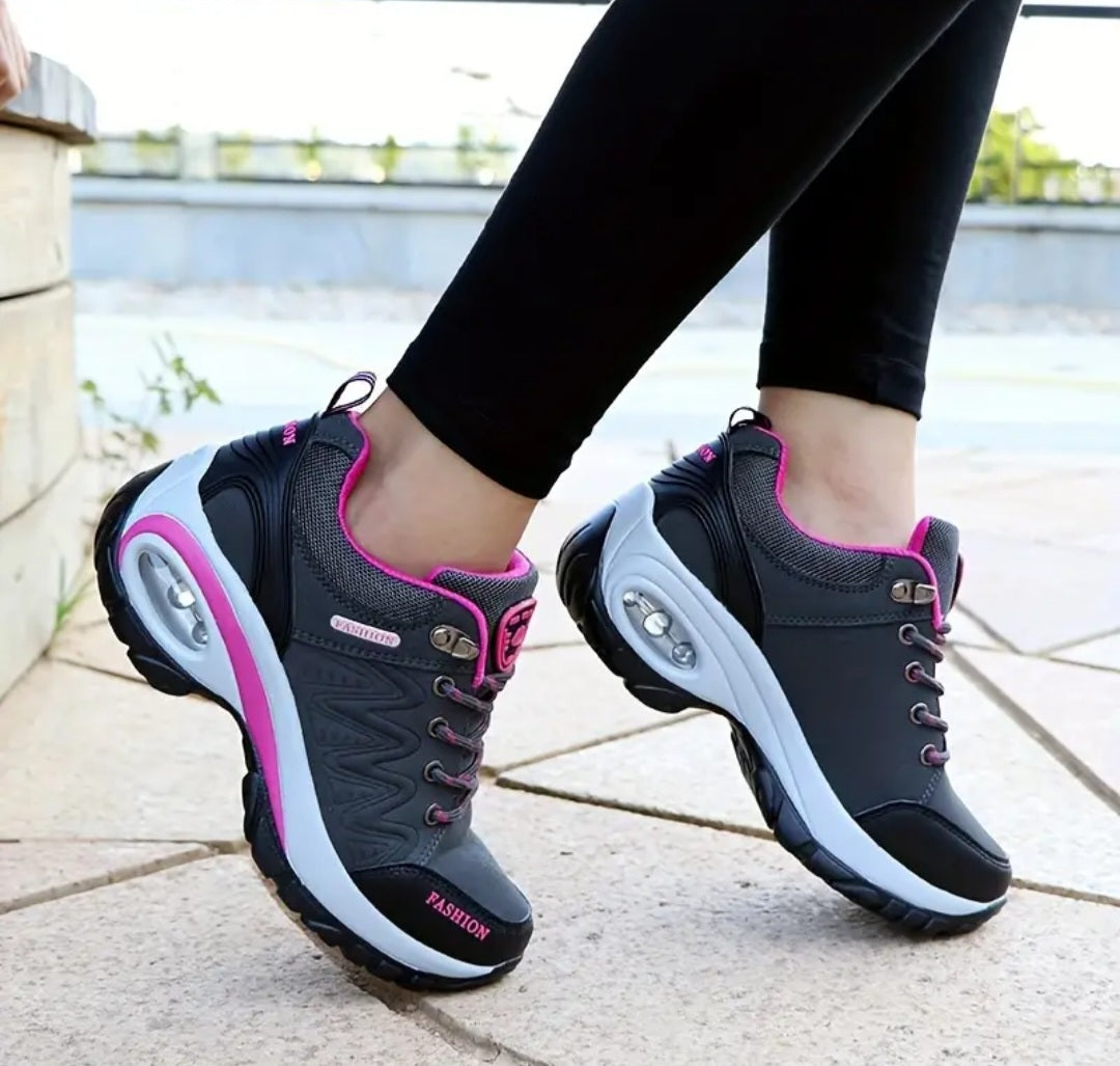 Women's Low Top Hiking Sneakers, Waterproof Low Top Outdoor Trekking Sports Shoes, Casual Walking & Running Trainers