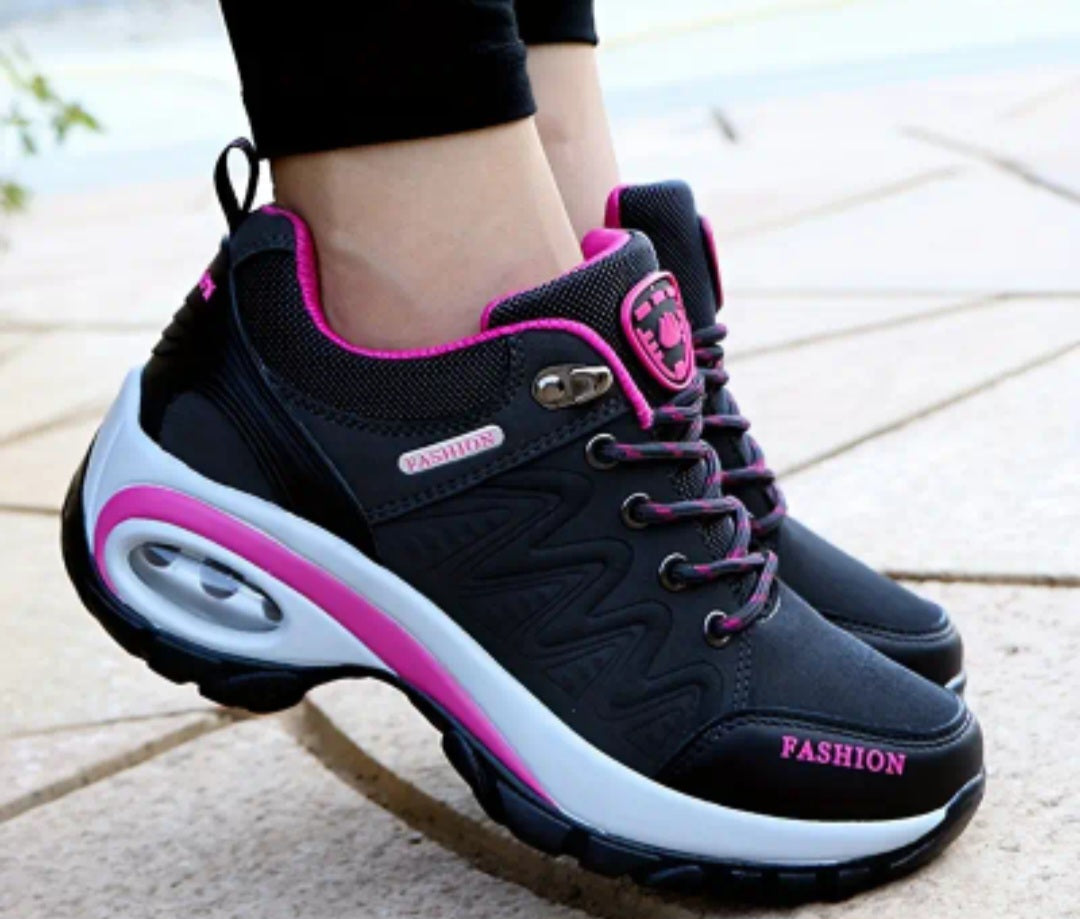 Women's Low Top Hiking Sneakers, Waterproof Low Top Outdoor Trekking Sports Shoes, Casual Walking & Running Trainers