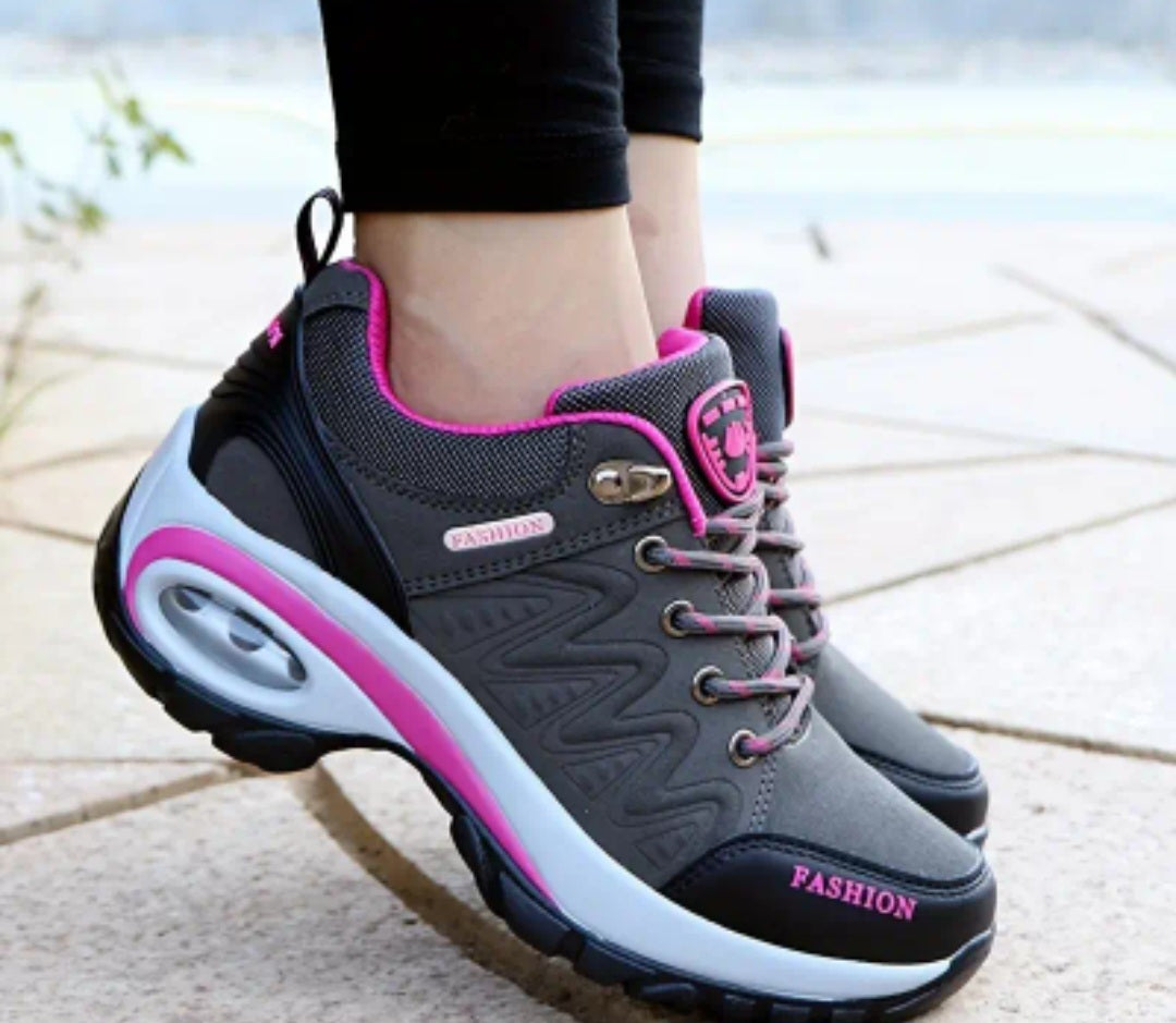 Women's Low Top Hiking Sneakers, Waterproof Low Top Outdoor Trekking Sports Shoes, Casual Walking & Running Trainers