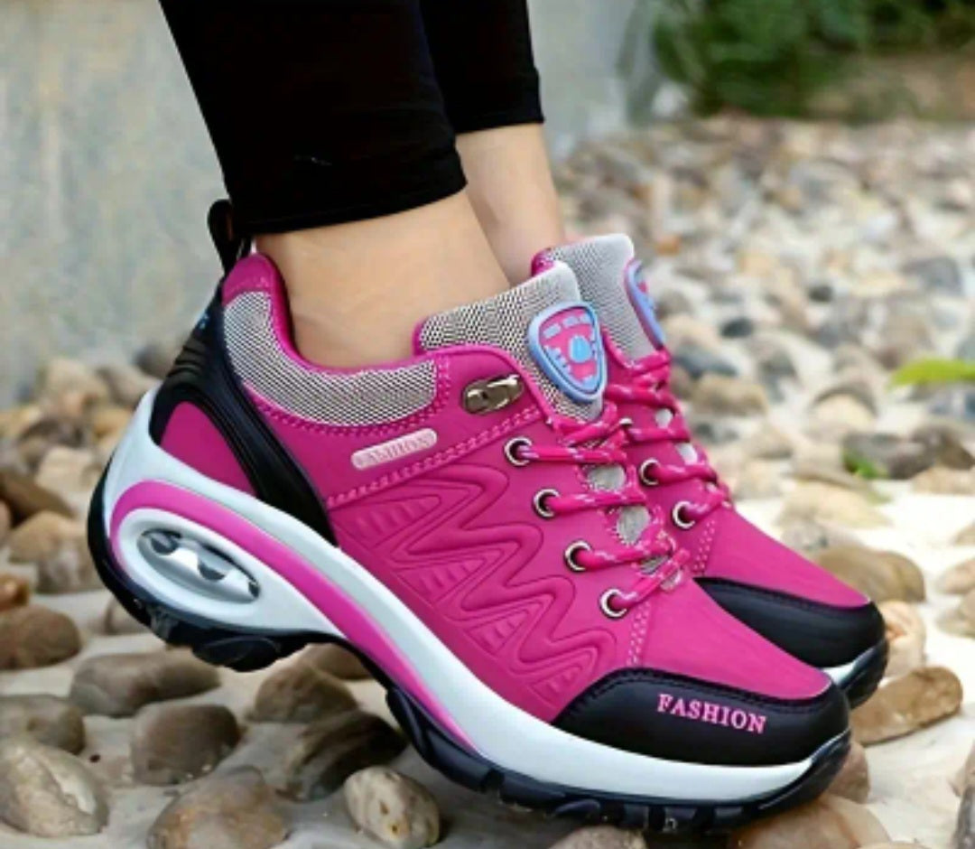 Women's Low Top Hiking Sneakers, Waterproof Low Top Outdoor Trekking Sports Shoes, Casual Walking & Running Trainers